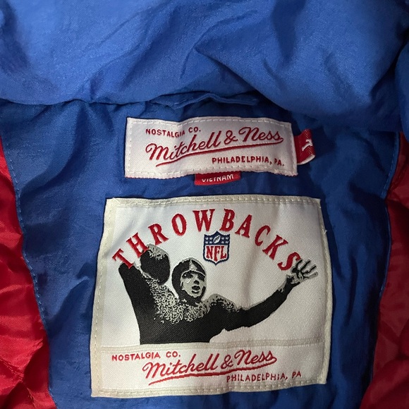 New England Patriots Mitchell and Ness Throwback Style Pullover Jacket Size L - Picture 2 of 4